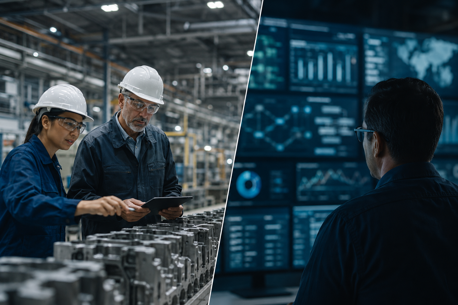 Why AI Is Becoming the Operating System of Manufacturing - Bizmasterz Industry 4.0 vs Industrial Intelligence