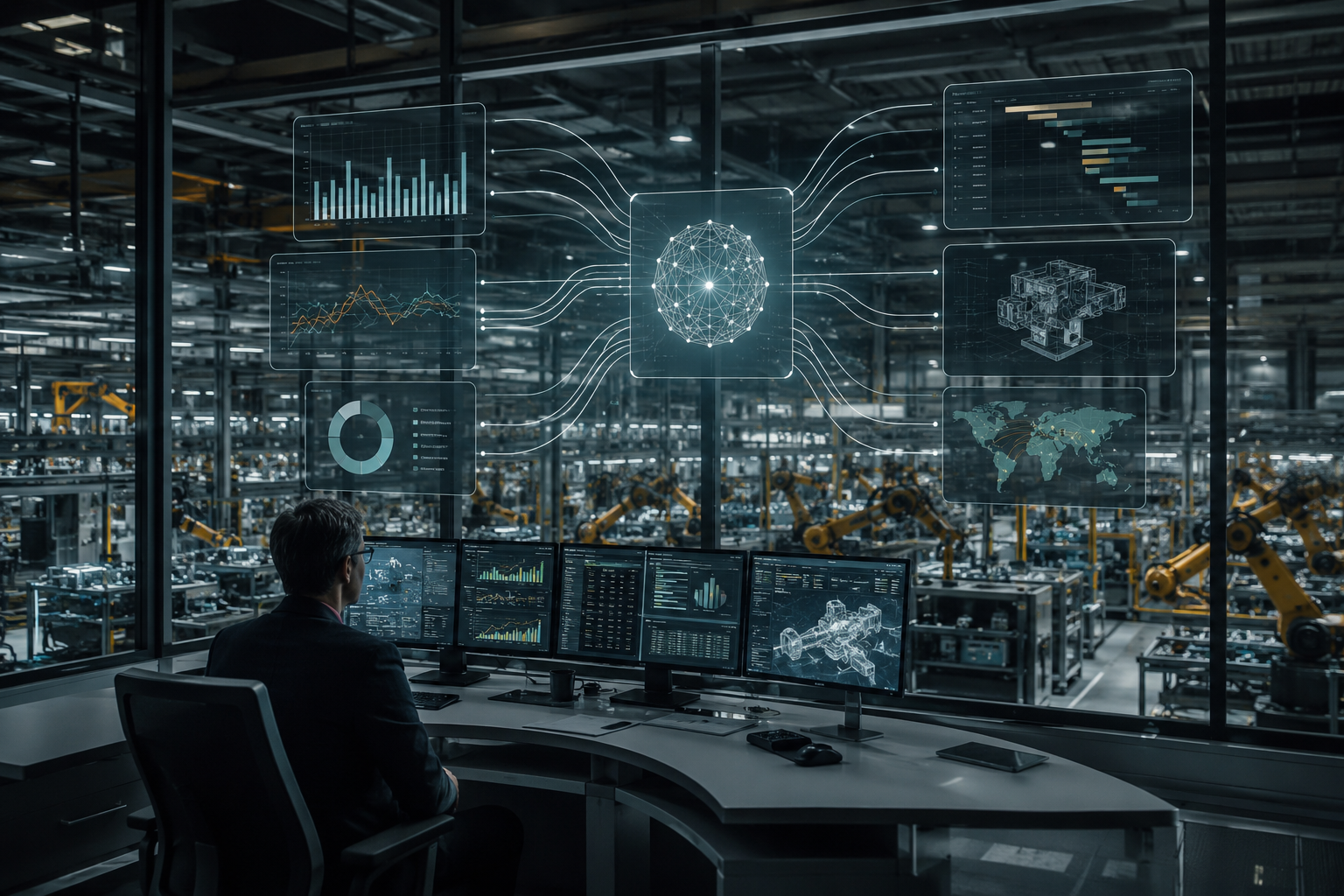 Why AI Is Becoming the Operating System of Manufacturing - Bizmasterz AI Is Becoming the Manufacturing Operating System
