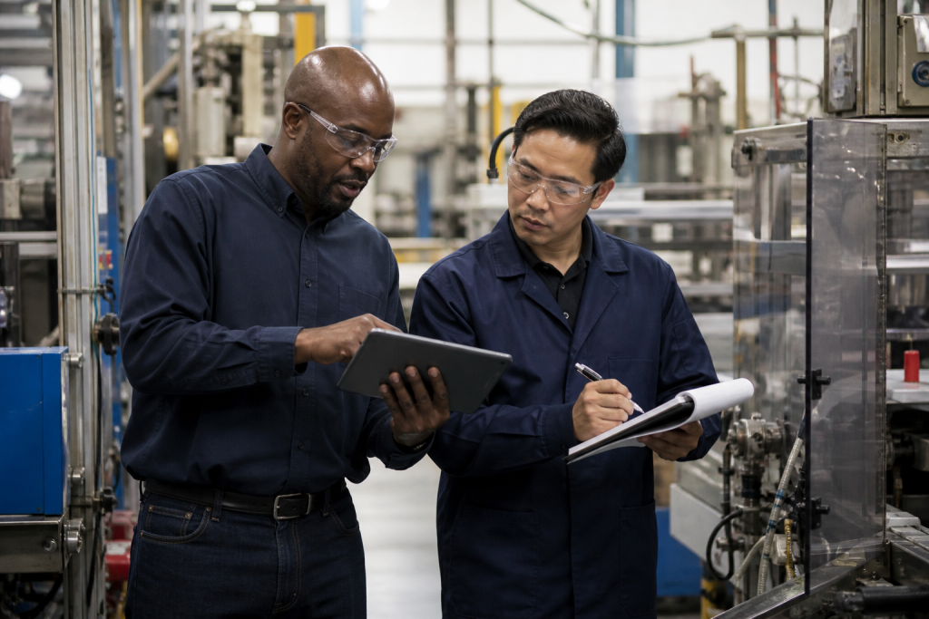 Bizmasterz Hidden-Waste Signal Loop: featured editorial image for the article How AI Detects Hidden Waste in Manufacturing Flow